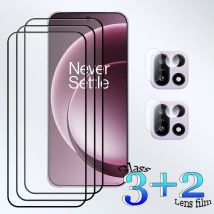 3+2 For Oneplus 15 Screen Protector 9H Shockproof Anti-Scratch Tempered Glass + Soft Camera film