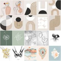 RUOPOTY Einfaches Malen nach Zahlen, abstrakte Ölkunst, einfache digitale handgefertigte Farbmarker, einfache Bastelarbeiten für Erwachsene, Heimdekoration