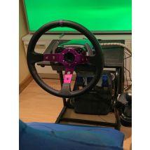 Universal 350mm 14 Inch Suede/PVC Auto Racing Steering Wheels Deep Corn Drifting Sport Steering Wheel