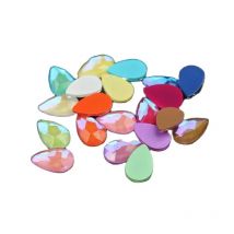 30Pcs/lot Rhombus 6x10mm Flatback Glass Non Hotfix 10 Mocha Colors Rhombus Flat Back Rhinestones 3D Gems for Nail art