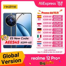 Versione globale realme 12 Pro Plus 5G Smartphone 64MP Periscope Portrait Camera Snapdragon 7s Gen 2