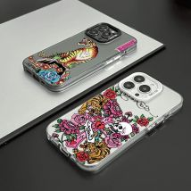 Fashion print  E-Ed H-Hardy phone case FUNDA for iPhone 12 11 13 14 15 16 17Max Pro Plus Mini Color Protective Case