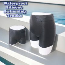 Silikon-Badehose für Damen und Herren, Strand, Schwimmen, schnell trocknend, hygienisch, wasserdicht, Wasserpark-Rafting, bequemer privater Schutz