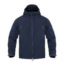 Marineblaue Softshell-Outdoor-Jacke für Herren, wasserdicht, Armee-taktische Jacke, Mantel, Winter, warme Fleece-Windjacke mit Kapuze und Hose