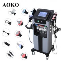 AOKO New10IN 1 Hydro Dermoabrasione Aqua Peeling Ultrasuoni Cura del viso Iniezione di ossigeno Ringiovanimento della pelle Merlano Macchina di bellezza