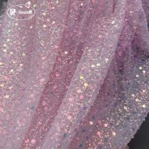 35Color .Beaded Symphony Sequins 3D Lace Fabric, Shiny Bridal Dress, Bridesmaid Dress,DIY Home Curtain,RS3455