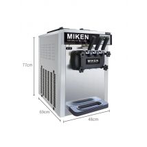 Stainless Steel Ice Cream Machine Desktop - Pre-Cooled Ice Cream Machine Commercial Ice Cream Machine Fully Automatic