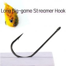 2X Strong Wide Gap Fishing Fly Tying Streamer Hooks for Pike/Bass/Musky/Saltwater  (Sabiki, Carnivore Big Game Streamer)