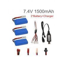 7.4V 1500mAh Lipo battery With USB Charger For FT009 RC Boat and for Wltoys 144001 12428 RC car battery 7.4 V 1500 mah 903462