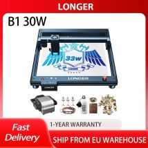 Taglierina per incisore laser Laser B1 30W più lunga, testa laser a 6 conduttori, area 450 x 440 mm, alta velocità 36 000 mm/min, sistema intelligente di assistenza all'aria