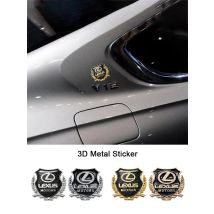 2Pcs 3D Metal Emblem Sticker Car Badge Decoration Decals For Lexus F SPORT LBX NX RX 350h 450h ES UX 300e GS GX IS LS LX CT LC