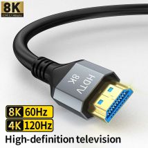 HDMI-Kabel 8K/60Hz 4K/120Hz 48Gbps HDMI2.1 Digitale Kabel HDR für TV-Box HDR10+ PS5 PS4 Laptop-Monitor Projektoren 1m 2m 3m 5m