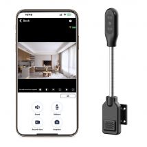 PNZEO Compact Indoor Plug-in Mini Smart Home Security Camera, 4K FHD, IR Night Vision, Motion Detection, Pet/Nanny Monitor Cam