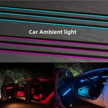 Universal 18 in 1 Dual Zone LED Auto Umgebungs licht RBG 64 Farbe Innen Acryl Streifen Hintergrund beleuchtung Führung Dekoration Atmosphäre Lampe