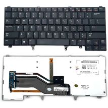 Tastiera sostitutiva con layout USA con puntatore retroilluminato per Dell Latitude E5420 E5430 E6220 E6320 E6330 E6420 E6430 E6440 Series