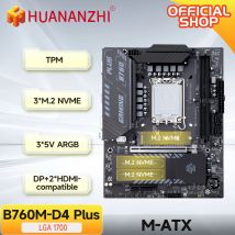 HUANANZHI B760M D4 PLUS DDR4 Motherboard Unterstützung 12 13 14 Gen Intel B760 LGA 1700 CPU 12100F 12400F 12490F 12600F 12700F 13600F