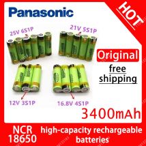 Panasonic NCR18650B 12V 16,8V 21V 25V Akku NCR18650B 3400mAh 20A Shula Schraubendreher Akku Entladestrom