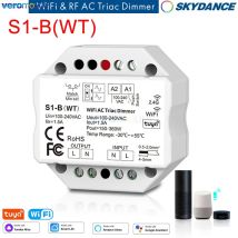 Skydance S1-B(WT) Tuya Smart 220V AC Triac Dimmer Wifi Controller luce LED monocolore Interruttore di controllo remoto wireless RF