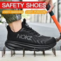 Sommer Neue Paar Arbeitssicherheitsschuhe Stahlkappe Herren Arbeitsschuhe Schutz Turnschuhe Unzerstörbare Schuhe Pannensichere Stiefel
