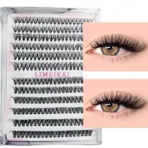 Set mit 240 Cluster, DIY-Wimpern in voller Länge, 20D/30D, natürliche Verdickung, CD, gebogenes, segmentiertes falsches Wimpern-Set
