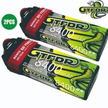 2PCS GTFDR Lipo 2S Batterie 7,4 V 7,6 V 8400Mah 8200Mah 7500Mah 7000Mah 6400Mah 120C 140C Graphene Für 1/10 RC Buggy Lkw Auto