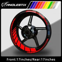 AnoleStix Reflektierende Motorrad-Radaufkleber, Naben-Felgenstreifen-Aufkleber, 43,2 cm, für Yamaha, Honda, Suzuki, Kawasaki, BMW, KTM, Triumph