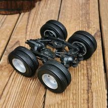 Hinterradbaugruppe im Maßstab 1:24, LKW-LKW-Umrüstteile, DIY-Material, Zubehör, Geschenke, Ausstellungssammlung