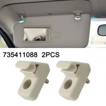 2Pcs Auto Sun Visor Holder Mount 735411088 For Fiat Grande Punto Auto Interior Hanger Hook Clip Bracket