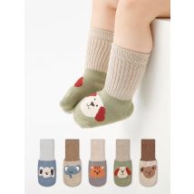 0-5 Jahre 5 Paar Patchwork Cartoon Kinder Babys ocken für Neugeborene Mädchen Jungen mittellange Röhren socken Baby zubehör