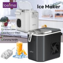 Macchina per il ghiaccio a forma di proiettile completamente automatica da tavolo Loefme 12 kg/24 ore per la produzione di ghiaccio veloce adatta per la macchina per il ghiaccio per la pulizia