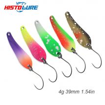HISTOLURE Angellöffelköder 39 mm 4 g Forellenlöffel Metall Spinner Köder Jig Swimbait Angelgerät Pesca