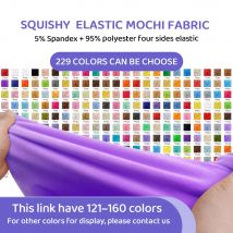 Color 121~160 Stretch Mochi Smooth Minky Fabric Hopen 95% Polyester 5% Spandex Stretch 4 Side Plush Fabric For Diy Sewing Toy