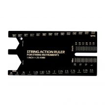 Gearlly Guitar String Measuring Ruler Made of High Quality Metal Tool for Electric Bass Acoustic Guitar