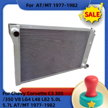 Bestseller Per Chevy Corvette C3 305/350 V8 LG4 L48 L82 5.0L 5.7L AT/MT 1977-1982 Radiatore In Alluminio 77 1978 1979 1980 1981 82