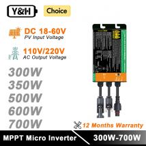 GMI Serie 300W 350W 500W 600W 700W MPPT Solar Grid Tie Micro Inverter Wechselrichter für