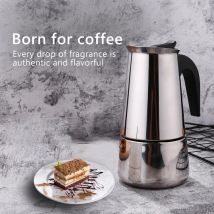 2/4/6/9 Tasse Mokka Topf Kaffeemaschine Espressotasse Elektrische Kaffeemaschine Latte Perkolator Herd Mokka Kaffeemaschine