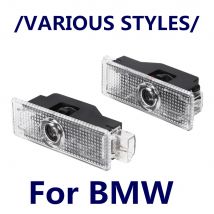 2PCS Per E60 E46 E61 F07 F10 F11 F18 E63 E65 E90 E92 E93 E91 F30 LED Porta Auto Proiettore Benvenuto Fantasma Ombra Luce Accessori