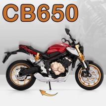 1:12 Honda CB650 CB400F Diecast Alloy Car Toys Models Motorcycle Front Wheel Steering with Sound Light Vehices Collect Ornaments