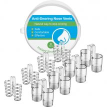 8PCS Dispositivo antirussamento in silicone Prevenire il russamento Dormire Prevenire la congestione nasale Russare Clip per il naso Facile respirare Migliorare il sonno