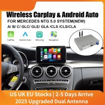 CarPlay wireless per Mercedes Benz, Classe S W222, W217, W176, C117, W246 NTG 5.0 Android Auto Mirror Link, Vista fotocamera AirPlay