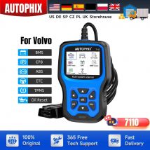 OBD2-Scanner für Volvo Full Systems TPMS EPB Autocodeleser-Akku für alle Volvo nach 1996, Scan-Diagnosetool AUTOPHIX 7110
