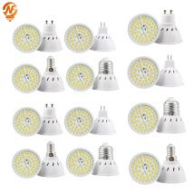 1-10PCS GU10 MR16 E14 E27 Faretto Lampada Lampadina A LED AC110V 220V Bombillas Spot Light Sostituisci la lampada alogena Home Derection