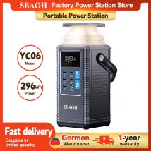 Centrale elettrica portatile SBAOH PD100W, batterie agli ioni di litio Powerbank 80000mAh 296Wh, generatore solare esterno per Power Blackout