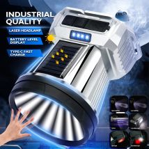 Super helle Solar LED Induktion scheinwerfer USB wiederauf ladbare Langstrecken kopf Taschenlampe Outdoor Lumen Angels chein werfer