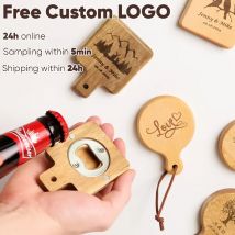 Apribottiglie con magnete per frigorifero in legno inciso personalizzato per la festa del papà, regali per lui, matrimonio, compleanno, regalo di anniversario