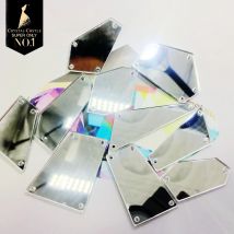 Crystal Castle Sparkle Nähen auf Steine Kleid Dekoration Strass, Flaches Loch, Strass für Kleidung in großen Mengen, Großhandel, Big Sew O