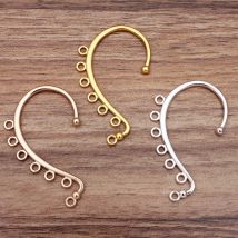 10pcs 60x36mm Gold Color heart Wedding Hair Accessories Copper Metal Bridal Hair Combs DIY Jewelry Findings Component DIY