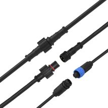 1Set Schwarz 2/3Pin Wasserdichte Stecker Kabel Stecker Und Weibliche Stecker Für LED Licht Streifen Mit Länge 50cm Kabel