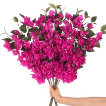 Artificial Flower Bougainvillea Vines Branches Faux Plants Long Stem Fake Flowers for Home Garden DIY Decor Wedding Centerpieces