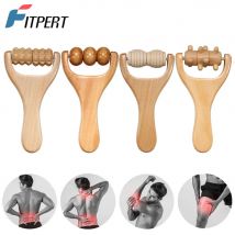 Massage Roller Tool Waist, Thigh, Leg, Hands, Full Body Massager Maderotherapy Pure Pear Wood Lightweight, Natural Muscle Roller